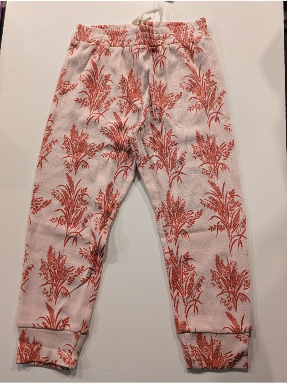 Kate Quinn Organic Cotton Mango Wheatgrass 4T Short Sleeve Jogger Set 107 - Picture 5 of 6